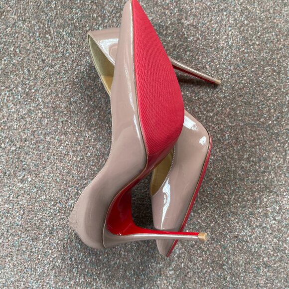 New Paris Christian Louboutin Taupe Shoes - Picture 5 of 13
